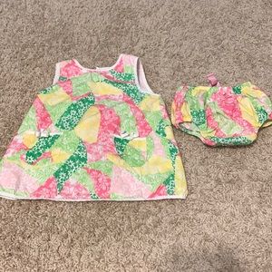 Lilly Pulitzer 6-12 months includes bloomers! In great condition